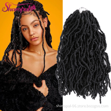 Faux locs 12inch 18inch 24inch length Synthetic Ombrewavy Faux locs Crochet hair braid